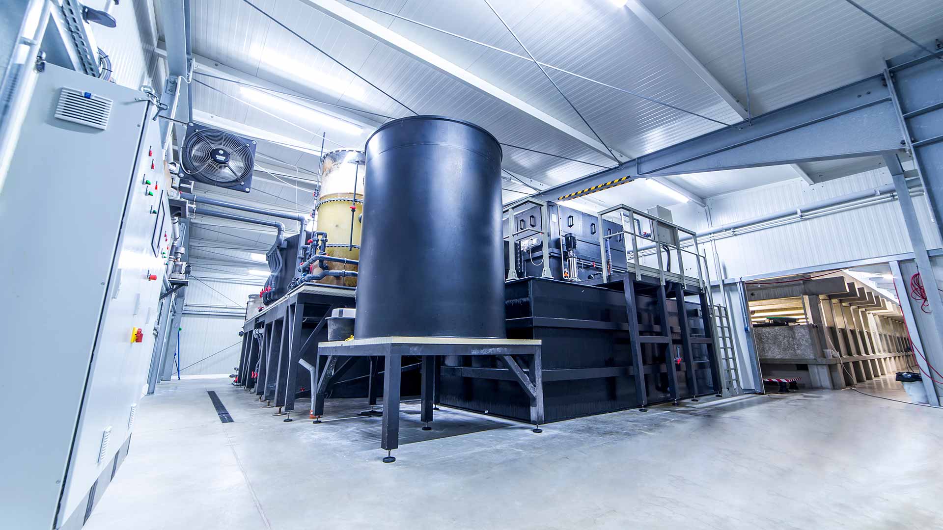 Cuve de filtration d'eau industrielle