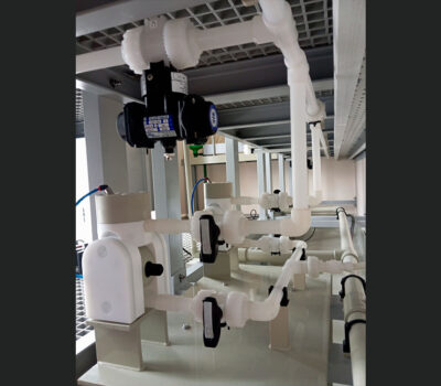 Tuyauterie PVDF acide quais de dépotage