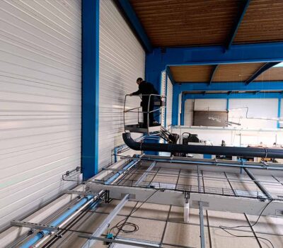 Conduit d'extraction d'air acide - traitement de l'air