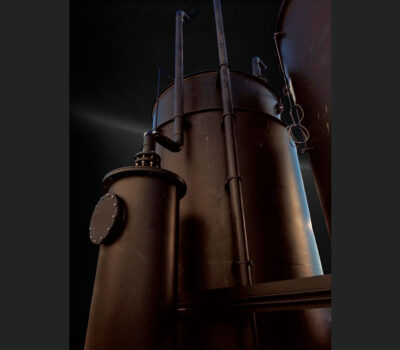 Cuve de traitement de l'air acide